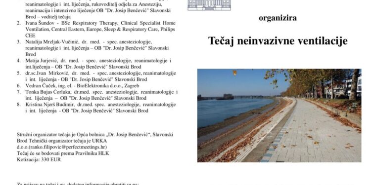 Non-invasive mechanical ventilation course Slavonski Brod 2023