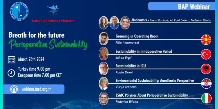 BAP Webinar I : Breath for the future Perioperative Sustainability